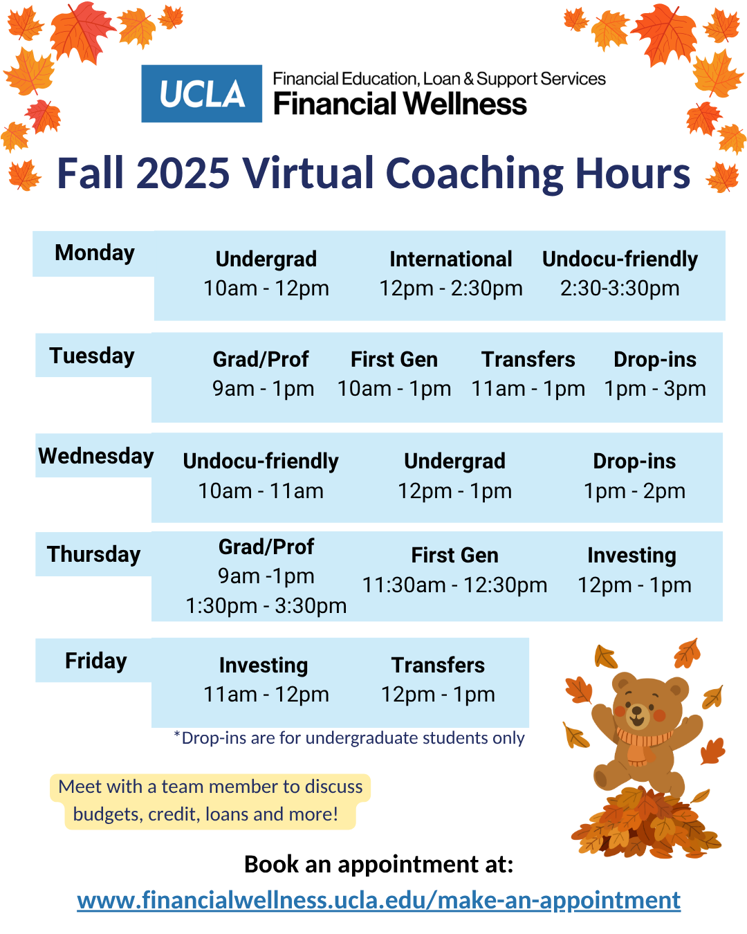 coaching schedule